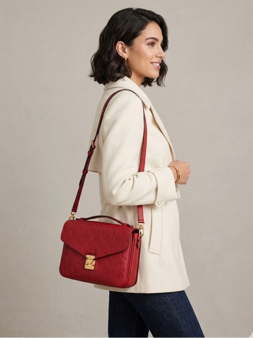 Louis Vuitton Empreinte Pochette Metis - Cherry - Picture 6 of 16